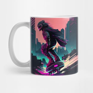 Futuristic Hoverboard Rider Mug